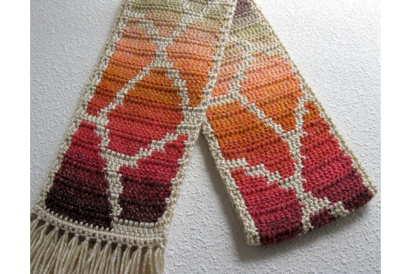 autumn colors scarf