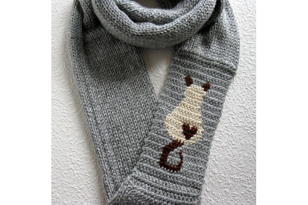 infinity cat scarf