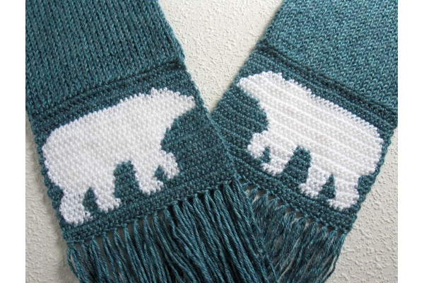 glacier blue scarf