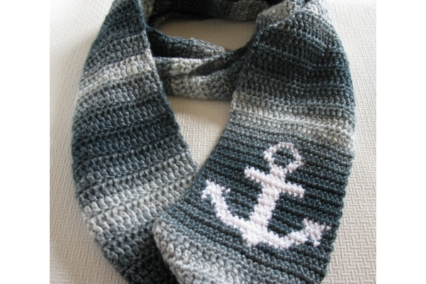 anchor infinity scarf