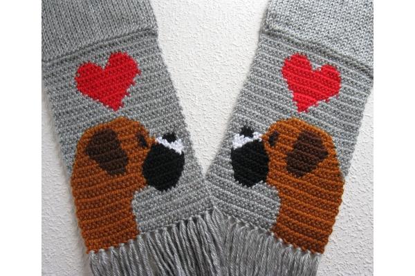 crochet boxer scarf