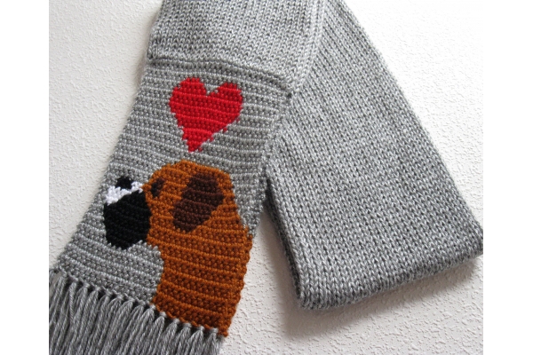 boxer scarf folded