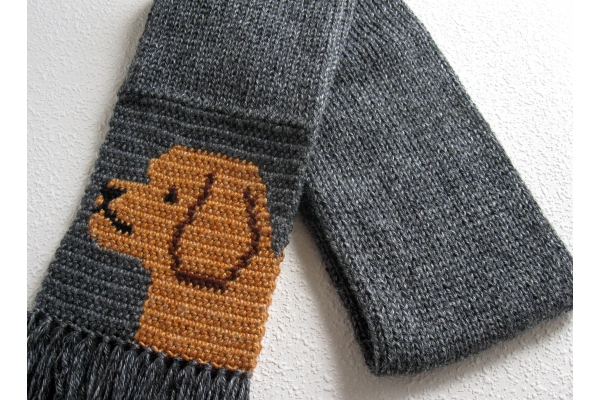 folded dog scarf