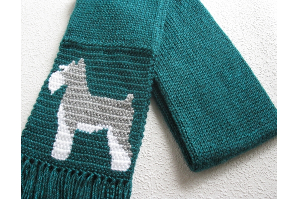 folded dog scarf
