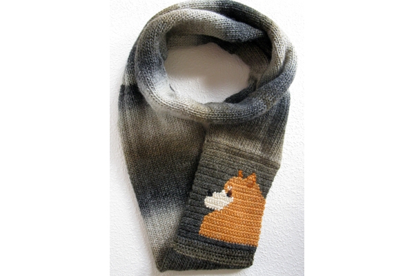 brown dog scarf