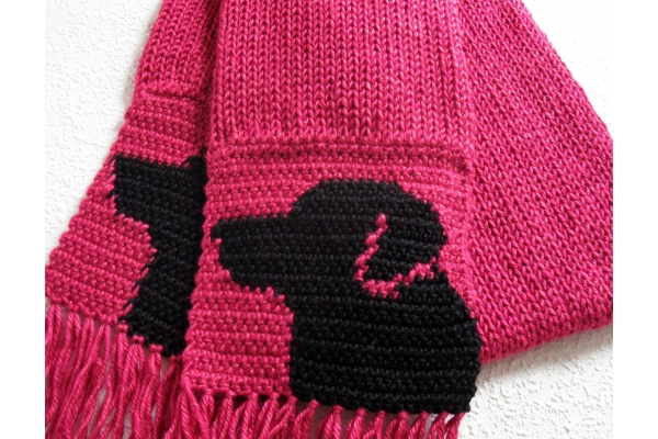 pink lab scarf