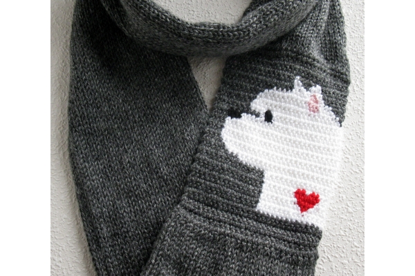 Westie infinity scarf