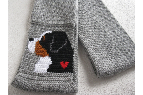 folded berner scarf