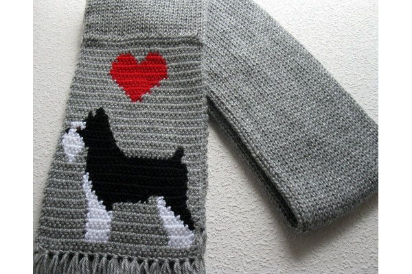 folded schnauzer scarf image