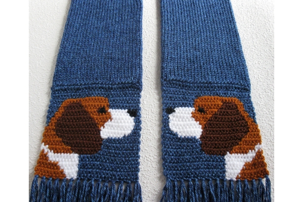 blue beagle scarf