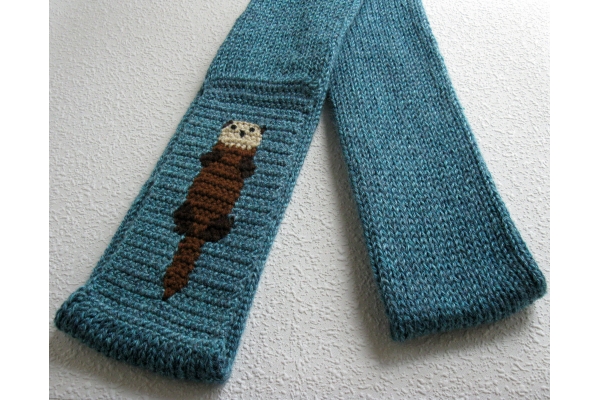 folded animal scarf