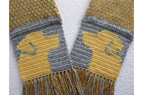 yellow lab scarf