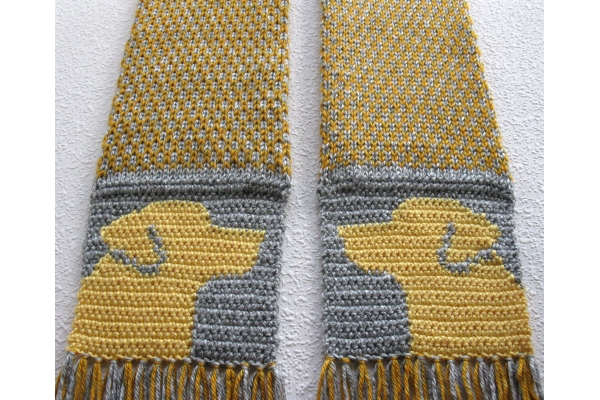 gray and gold fair isle