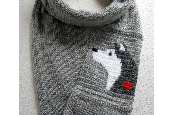 Husky infinity scarf