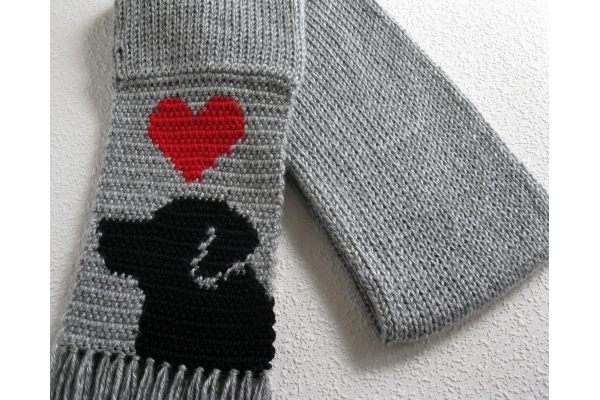 folded lab scarf