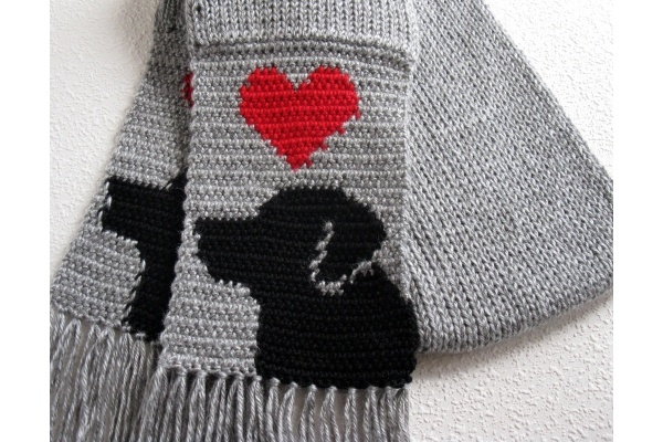 black lab scarf