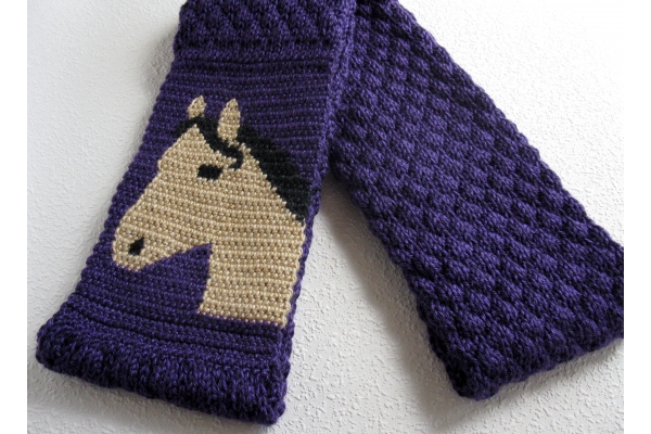 folded horse scarf