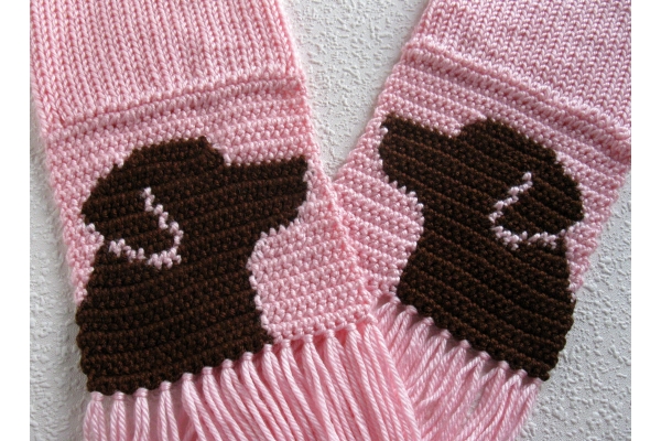 pink lab scarf