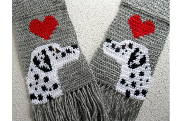Dalmatian dog scarf