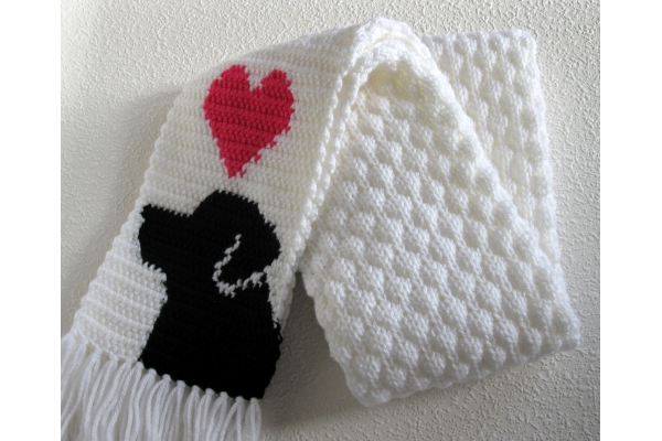 textured lab scarf