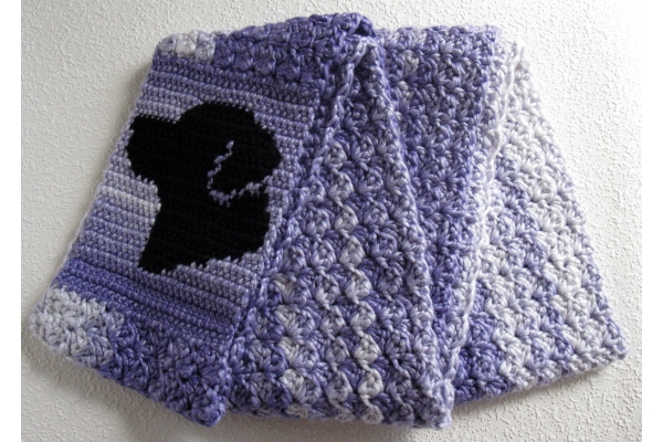 purple lab scarf