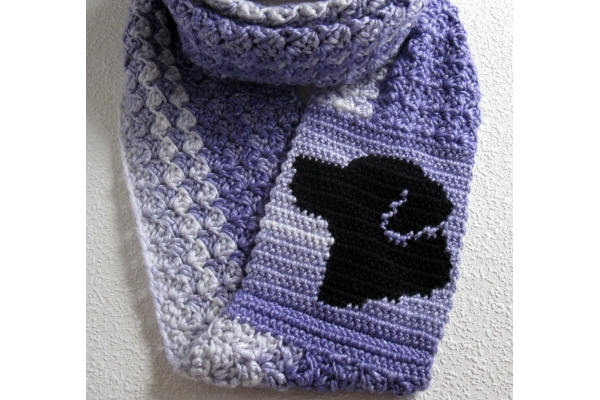 black lab scarf