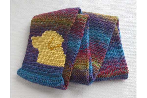 folded lab scarf