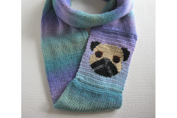 pug infinity scarf