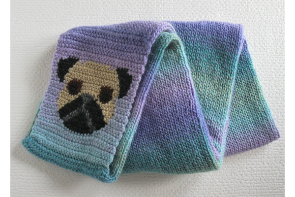folded dog scarf
