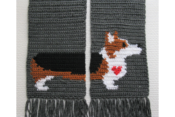 back side of scarf