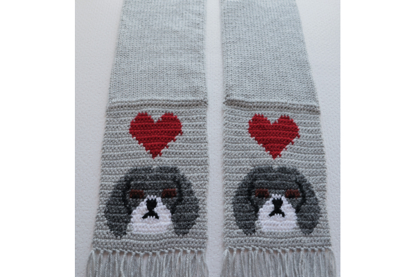 scarf with shih tzus