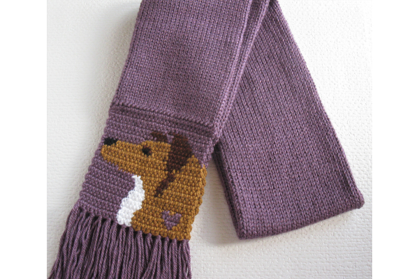 folded dog scarf