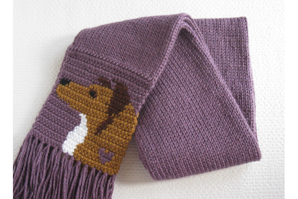 folded dog scarf