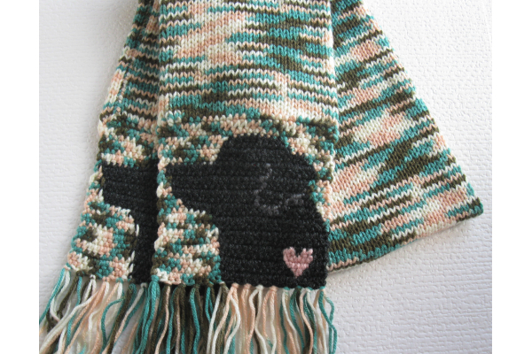 black lab scarf