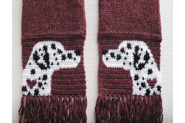 spotted dog scarf
