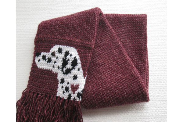 folded dog scarf