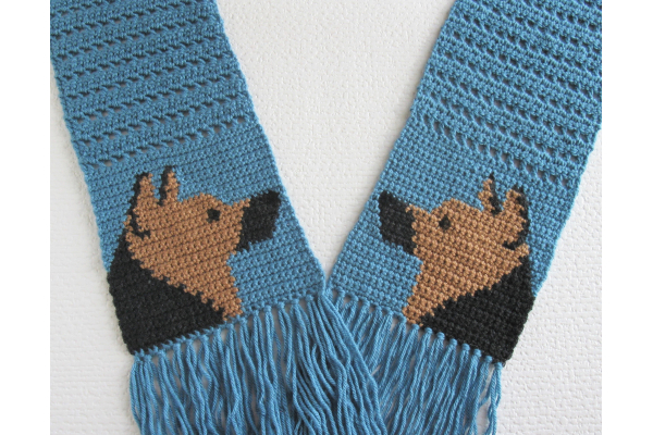 german shepherd knitting pattern