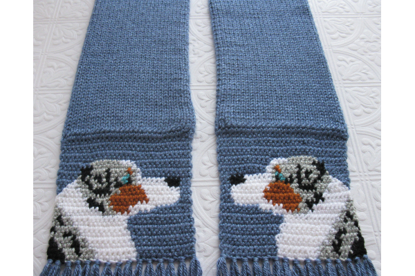 blue Aussie dog scarf