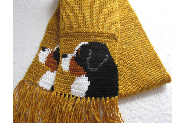 bernese mountain dog scarf