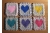 colorful heart coasters