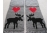 moose and hearts scarf