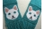 turquoise cat scarf