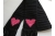 folded hearts scarf