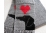 dog and hearts scarf