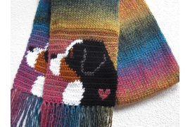 Bernese mountain dog scarf