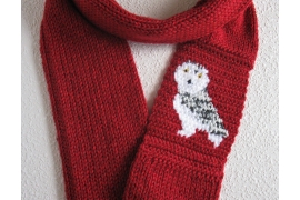 snowy owl scarf