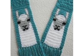 cute llama scarf