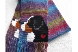 Bernese mountain dog scarf