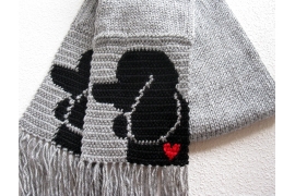 black poodle scarf