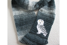 snowy owl scarf